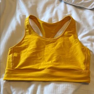 DSG Yellow Racerback Sports Bra